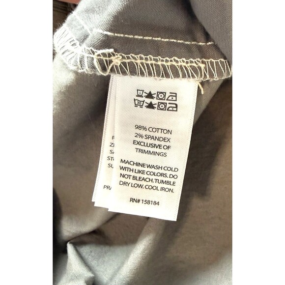 NWT Happily Grey Womens Two-Tone Cargo Pants Cream & Olive Size XL - Picture 8 of 10